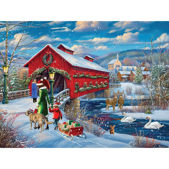 Set of 6 Shawna Stewart Holiday Jigsaw Puzzles