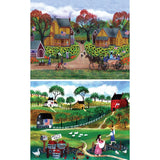 Set of 2 Cheryl Bartley Americana Jigsaw Puzzle Set