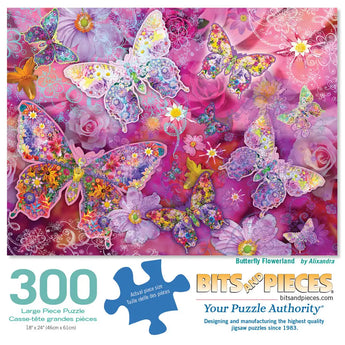 Butterfly Flowerland Jigsaw Puzzle