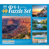 America The Beautiful 4 In 1 Multi Pack Puzzle Set