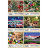 Set of 6  Best Selling Artists Puzzles Holiday Catalog