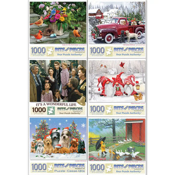 Set of 6  Best Selling Artists Puzzles Early Holiday Catalog