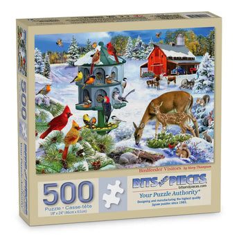 Birdfeeder Visitors Jigsaw Puzzle