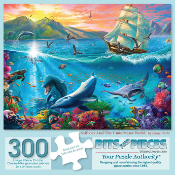 Sailboat And The Underwater World Jigsaw Puzzle