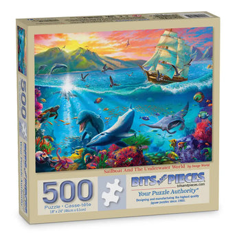 Sailboat And The Underwater World Jigsaw Puzzle