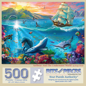 Sailboat And The Underwater World Jigsaw Puzzle