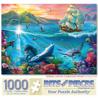 Sailboat And The Underwater World Jigsaw Puzzle