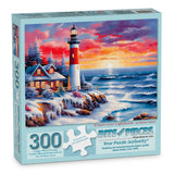 Winter Cove Lighthouse Jigsaw Puzzle