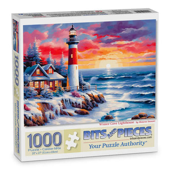 Winter Cove Lighthouse Jigsaw Puzzle