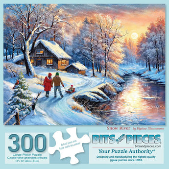 Snow River Jigsaw Puzzle