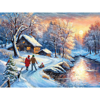 Set Of 6 Early Winter Jigsaw Puzzles