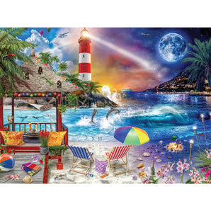 Day To Night Tropics Jigsaw Puzzle