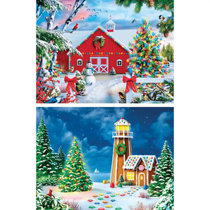 Set of 2 Alan Giana Jigsaw Puzzles