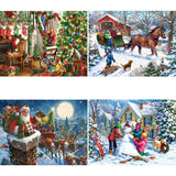 Set of 4 Liz Goodrick-Dillon Jigsaw Puzzles