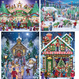 Set Of 4 Randy Wollenman Jigsaw Puzzles