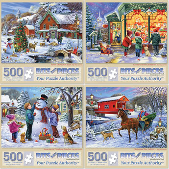 Set of 4 Oleg Gavrilov Jigsaw Puzzles