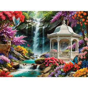 Waterfall Retreat Jigsaw Puzzle