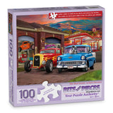 Hot Rod Sunset Jigsaw Puzzle