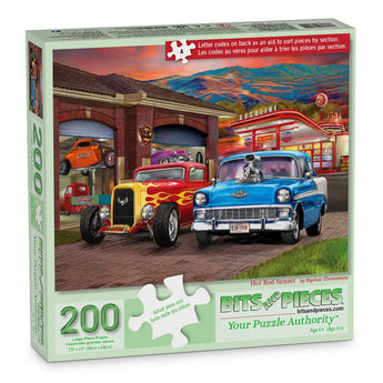 Hot Rod Sunset Jigsaw Puzzle