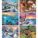 Set Of 6 Early Winter Jigsaw Puzzles