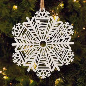 Personalized Snowflake Ornament