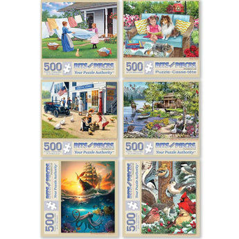 Set Of 6 Best Selling Artists Puzzles Winter Catalog