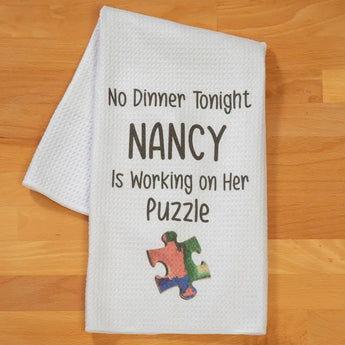 Personalized No Dinner Tonight Tea Towel