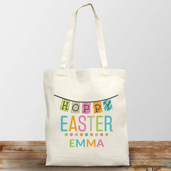 Personalize Hoppy Easter Gift Set- Bunny and Tote