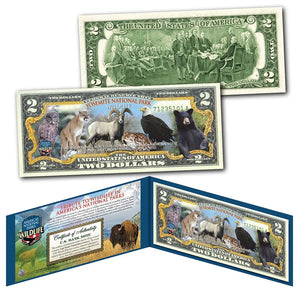 Yosemite National Park Wildlife $2 Bill