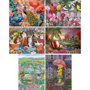 Set of 6 : New Spring Jigsaw Puzzles