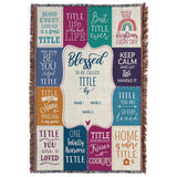 Personalized Blessed Throw Blanket