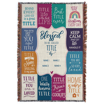 Personalized Blessed Throw Blanket