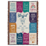 Personalized Blessed Throw Blanket