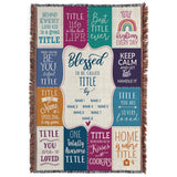 Personalized Blessed Throw Blanket