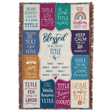 Personalized Blessed Throw Blanket