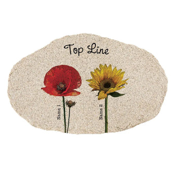 Personalized Flower Garden Stone