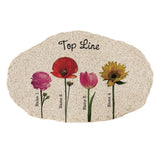 Personalized Flower Garden Stone