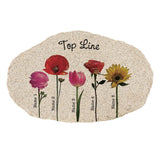 Personalized Flower Garden Stone