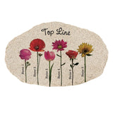 Personalized Flower Garden Stone