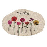 Personalized Flower Garden Stone