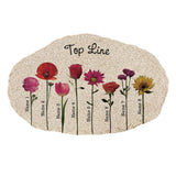 Personalized Flower Garden Stone