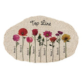 Personalized Flower Garden Stone