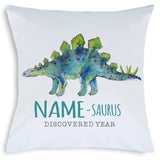 Personalized Stegosaurus Throw Pillow